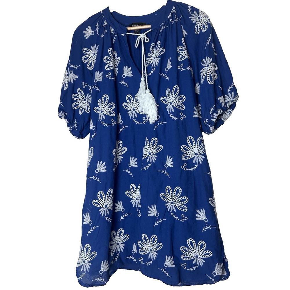 Karen Kane Emboidered Boho Resortcore Artsy Coastal Grandma Size M